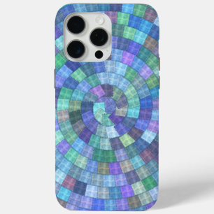 Patchwork Spiral Quilt iPhone Tough 15 Pro Max Hülle