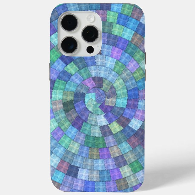 Patchwork Spiral Quilt iPhone Tough Case-Mate iPhone Hülle (Rückseite)