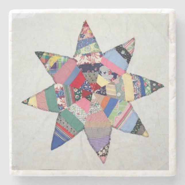 Patchwork star Untersetzer (Vorderseite)