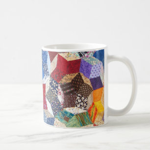 Patchwork-Steppdecke Tasse