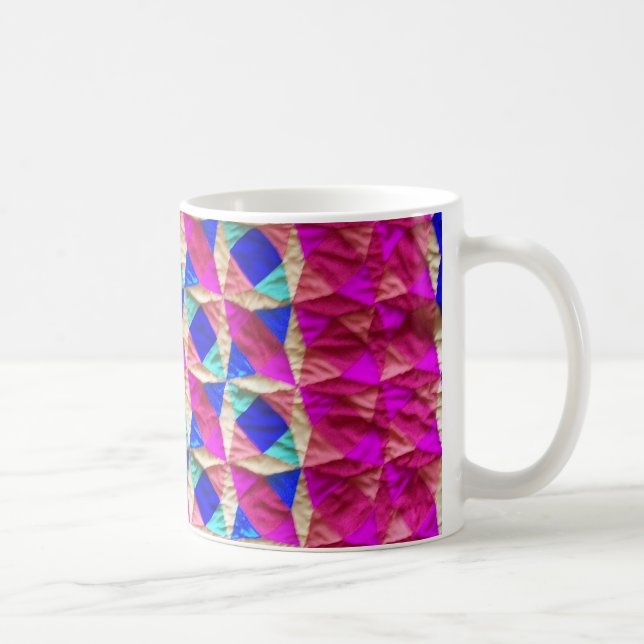 "Patchwork-Steppdecken-" Kaffee-Tasse Tasse (Rechts)