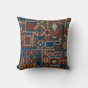 Patchwork-Stil Stickerei Vintage-Druck Kissen
