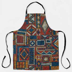 Patchwork-Stil Stickerei Vintage-Druck Schürze