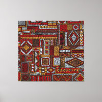 Patchwork Style bestickt Ethnic Print