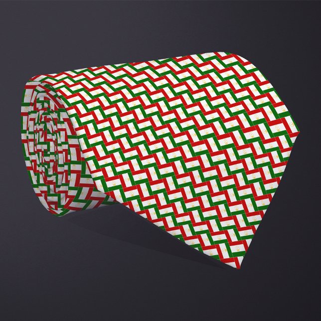 Patchwork Tadschikistan Flag Pattern Krawatte (Von Creator hochgeladen)