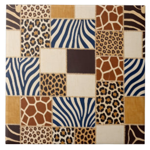 Patchwork-Tierdruck Fliese