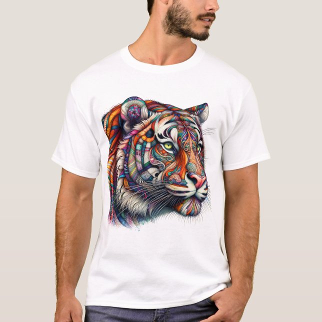 Patchwork Tiger T-Shirt (Vorderseite)