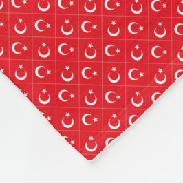 Patchwork Türkei Flaggenmuster Fleecedecke