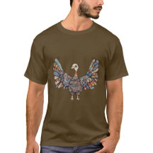 Patchwork Turkey Erntedank Tee Shirt