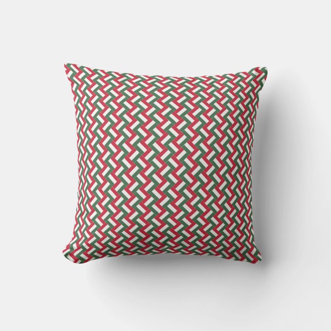 Patchwork Ungarn Flag Pattern Kissen (Vorderseite)