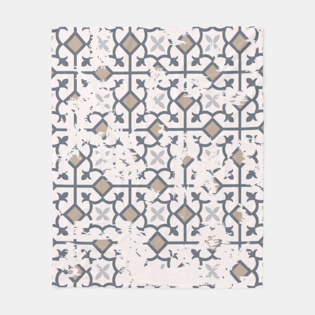 Patchwork Vergangenheit: Vintage Namensnennung Fleecedecke (Vorderseite)