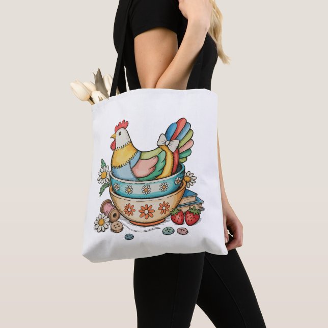 Patchwork-Vintage-Huhn-Quilted-Chicken-Sparsam (Von Nahem)