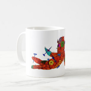 Patchwork-Voodoo-Puppe-Tattoo-Flash-Tasse Kaffeetasse