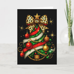Patchwork Weihnachten Frohe Weihnachten Baum Coque Karte