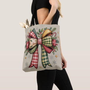 Patchwork-Weihnachts-Schale-Rustikale Feiertage