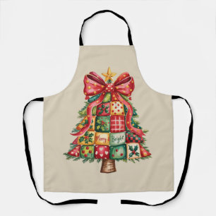 Patchwork-Weihnachtsbaum Coquette Xmas Baum Schürze