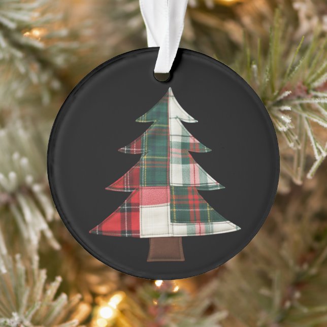 Patchwork-Weihnachtsbaum-Feiertage Winter Xmas Ornament (Baum)