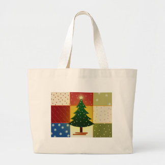 Patchwork-Weihnachtsbaum Jumbo Stoffbeutel