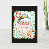Patchwork-Weihnachtsmann-Gesicht Coquette Frohe We