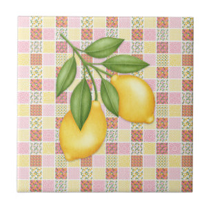 Patchwork-Zitrone Fliese