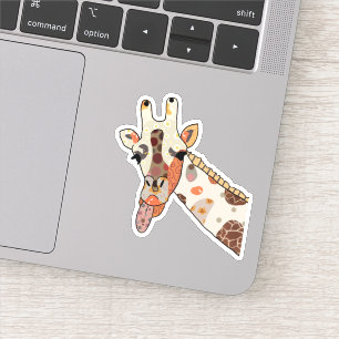 Patchworkgiraffe Aufkleber