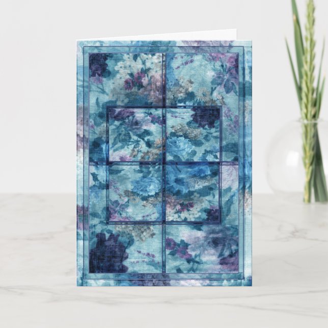 Patchworks VIII-Grußkarte Karte (Vorderseite)