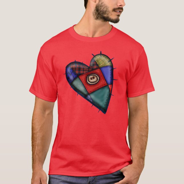 Patchworkvalentines-T - Shirt (Vorderseite)