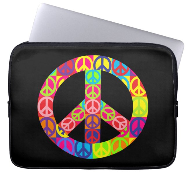 Patchy Peace Laptopschutzhülle (Vorderseite)