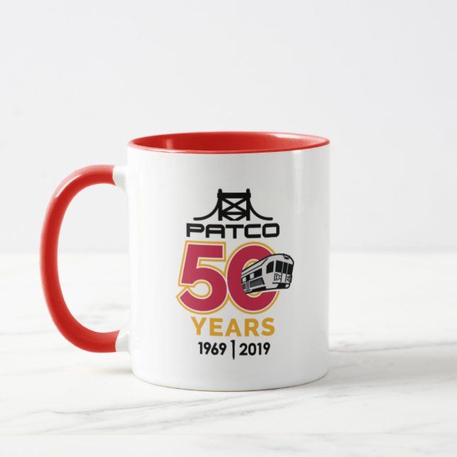 PATCO 50-Jährige Logo-Tasse Tasse (Links)