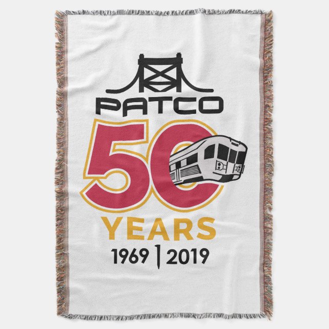 PATCO 50th Anniversary Limited Edition Throw Decke (Vorderseite Vertikal)