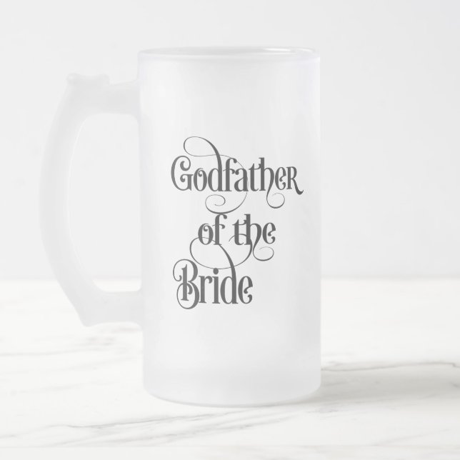 Pate der Bride Mattiert Glass Beer Tasse (Links)