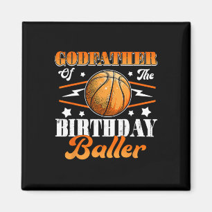 Pate des Geburtstags Baller Basketball-Vaters Magnet
