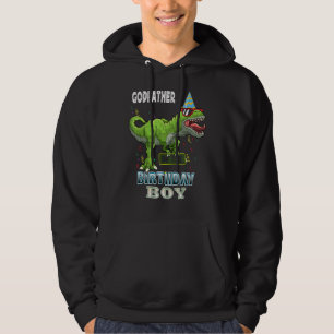 Pate des Geburtstags Junge Rex Dinosaurier Birthda Hoodie