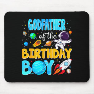 Pate des Geburtstagsjungen Weltraumastronaut 1. Mousepad