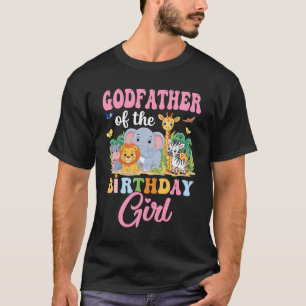 Pate des Geburtstagskindermädchens Kinder Safari-D T-Shirt