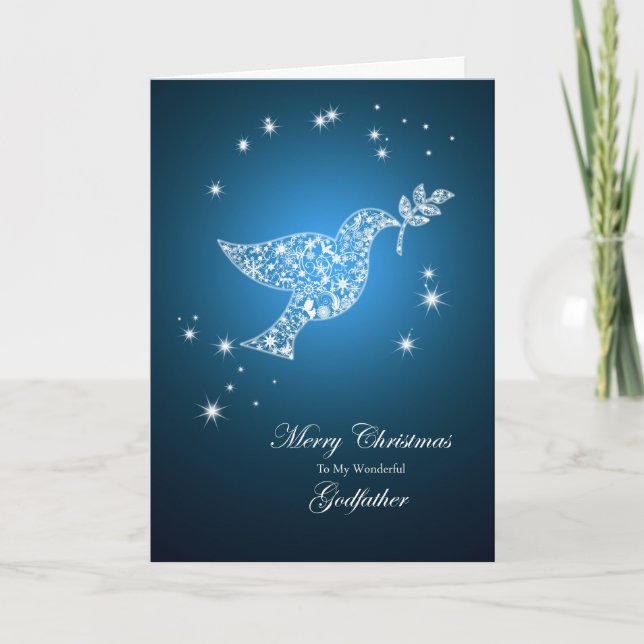 Pate, Dove of Peace Weihnachtskarte Feiertagskarte (Vorderseite)