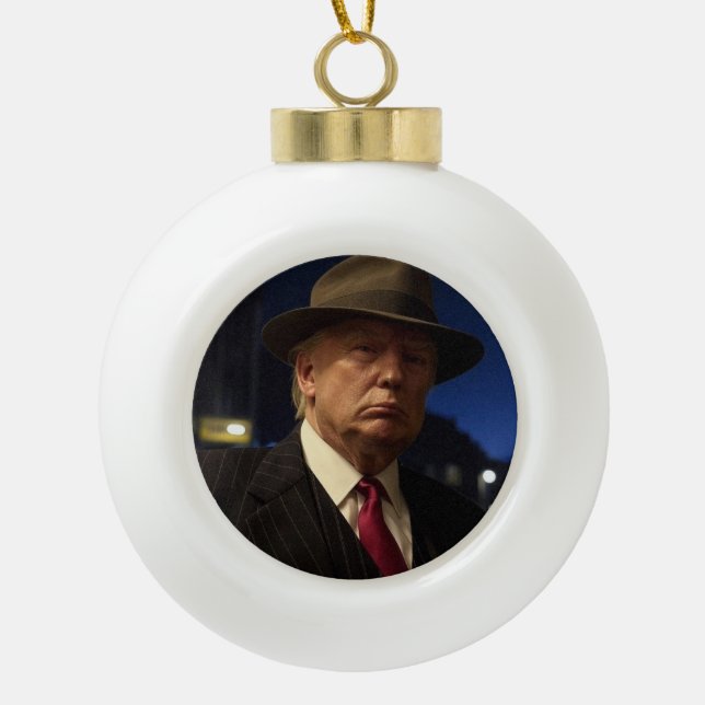 Pate of America Don J. Trump Keramik Kugel-Ornament (Vorderseite)