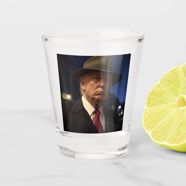 Pate of America Don J. Trump Schnapsglas (Vorderseite)