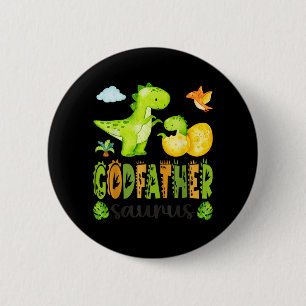 Pate Saurus T-Rex Dinosaur passend für Väter Button