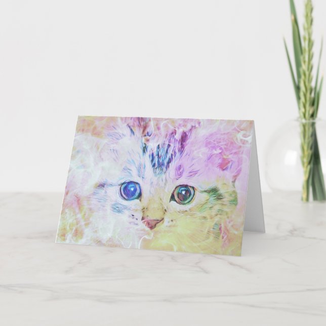 Patel Kitten Note Card Karte (Vorderseite)