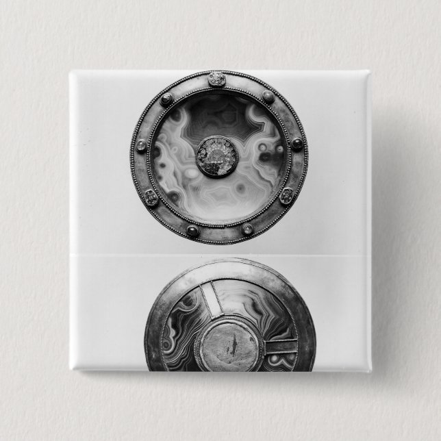 Paten mit einer Medaillonschilderung dauern Button (Vorderseite)
