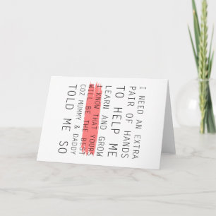 Pateneltern Feiertagskarte