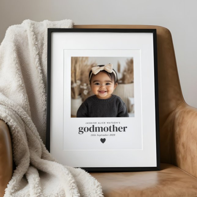 Patengeschenk Foto Poster (Godmother Photo Keepsake Poster)