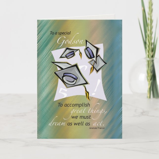 Patensohn, Abschluss-Hüte in einer Luft, Karte (Vorderseite)