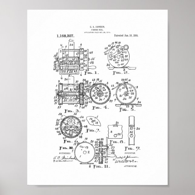 Patent für Angeln Poster (Vorne)