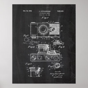Patent für fotografische Kamera Poster