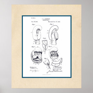 Patent für Vintage-Boxhandschuh Poster
