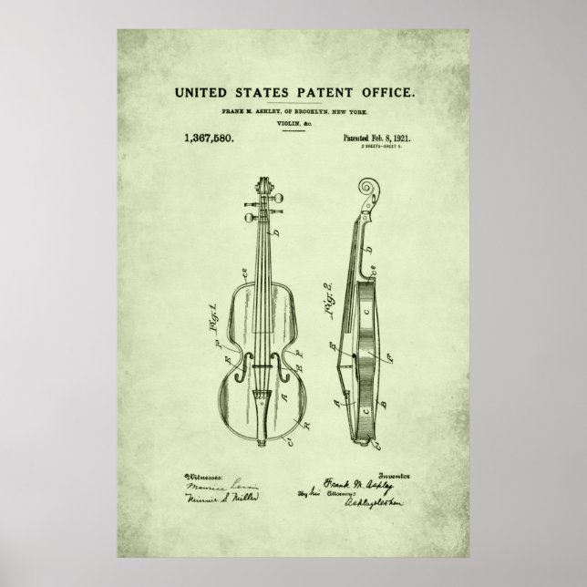 Patent - Geige - Plakat (Vorne)