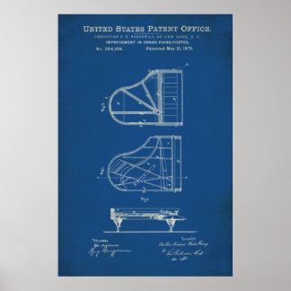 Patent - Klavier - Poster