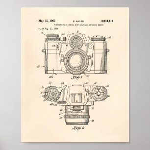 Patent-Kunst der photographischen Kamera-1959 - Poster